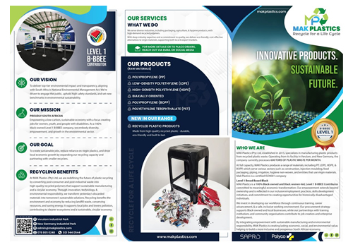 MAC Plastics company brochure design